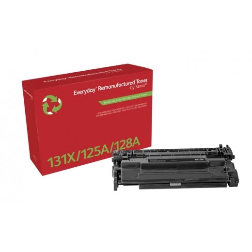 Xerox Everyday HP CB540A/CE320A/CF210X Negro Cartucho de Toner Remanufacturado - Reemplaza 125A/128A/131X