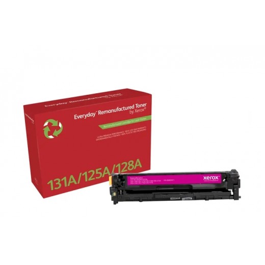 Xerox Everyday HP CB543A/CE323A/CF213A Magenta Cartucho de Toner Remanufacturado - Reemplaza 125A/128A/131A