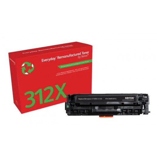 Xerox Everyday HP CF380X Negro Cartucho de Toner Remanufacturado - Reemplaza 312X