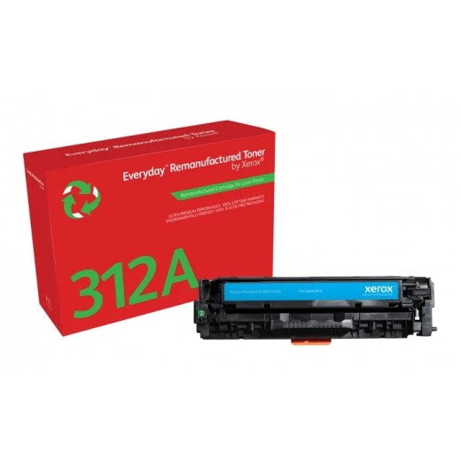 Xerox Everyday HP CF381A Cyan Cartucho de Toner Remanufacturado - Reemplaza 312A