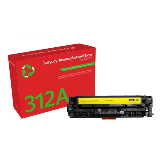 Xerox Everyday HP CF382A Amarillo Cartucho de Toner Remanufacturado - Reemplaza 312A