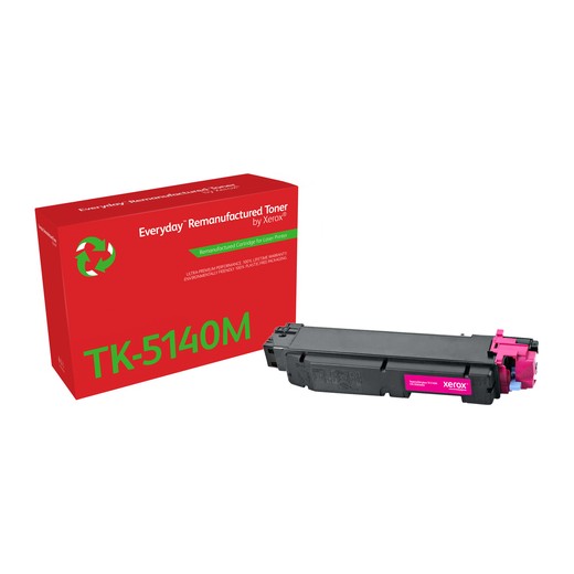 Xerox Everyday Kyocera TK5140 Magenta Cartucho de Toner Remanufacturado - Reemplaza 1T02NRBNL0/TK5140M