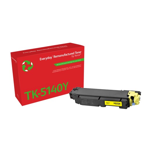 Xerox Everyday Kyocera TK5140 Amarillo Cartucho de Toner Remanufacturado - Reemplaza 1T02NRANL0/TK5140Y