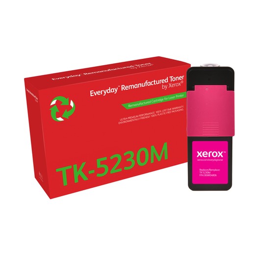 Xerox Everyday Kyocera TK5220/TK5230 Magenta Cartucho de Toner Remanufacturado - Reemplaza 1T02R9BNL1/1T02R9BNL0/TK5220M/TK5230M