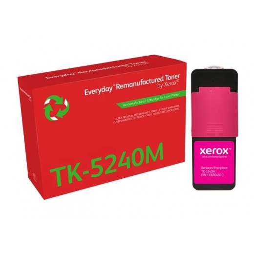 Xerox Everyday Kyocera TK5240 Magenta Cartucho de Toner Remanufacturado - Reemplaza 1T02R7BNL0/TK5240M