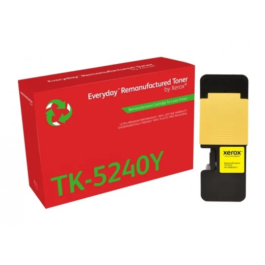 Xerox Everyday Kyocera TK5240 Amarillo Cartucho de Toner Remanufacturado - Reemplaza 1T02R7ANL0/TK5240Y