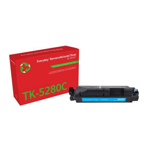 Xerox Everyday Kyocera TK5280 Cyan Cartucho de Toner Remanufacturado - Reemplaza 1T02TWCNL0/TK5280C