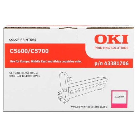 OKI C5600/C5700 Magenta Tambor de Imagen Original - 43381706 (Drum)