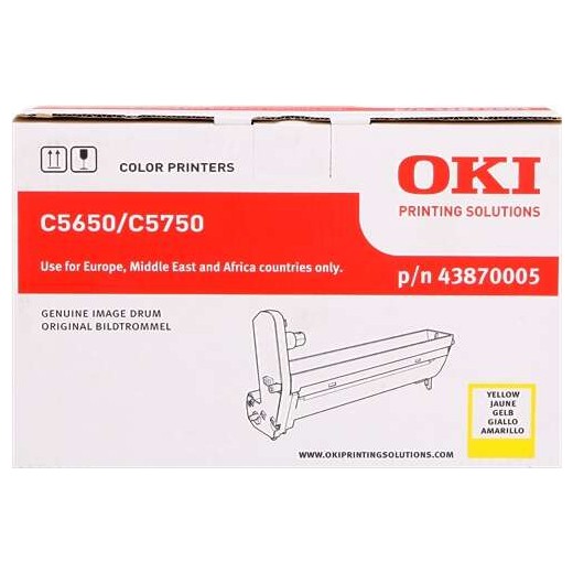 OKI C5650/C5750 Amarillo Tambor de Imagen Original - 43870005 (Drum)