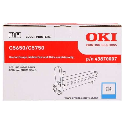 OKI C5650/C5750 Cyan Tambor de Imagen Original - 43870007 (Drum)