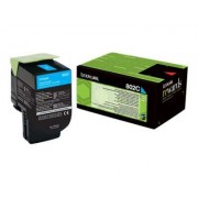 Lexmark CX310/CX410/CX510 Cyan Cartucho de Toner Original - 80C20C0/80C20CE/802C