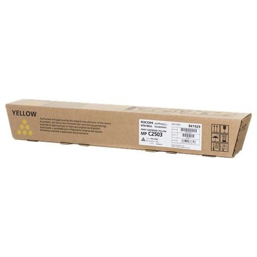 Ricoh Aficio MP-C2503SP/MP-C2003SP/MP-C2011SP Amarillo Cartucho de Toner Original - 841929