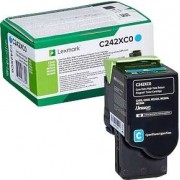 Lexmark C2425/C2535/MC2425/MC2535/MC2640 Cyan Cartucho de Toner Original - C242XC0