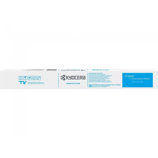 Kyocera TK8455 Cyan Cartucho de Toner Original - 1T0C2MCNL0/TK8455C