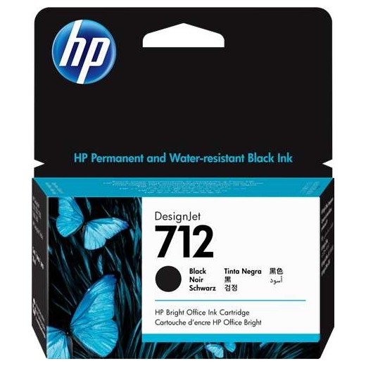 HP 712 Negro Cartucho de Tinta Original - 3ED70A