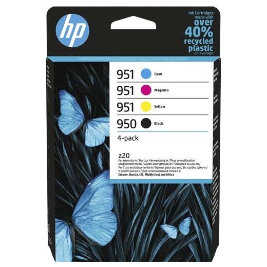 HP 950 + 951 Pack de 4 Cartuchos de Tinta Originales - 6ZC65AE