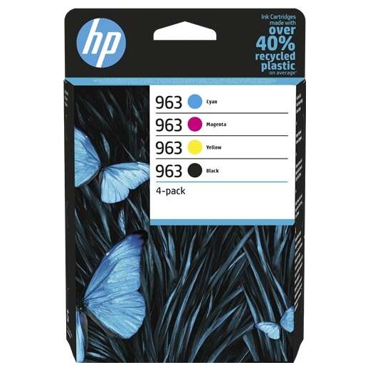 HP 963 Pack de 4 Cartuchos de Tinta Originales - 6ZC70AE