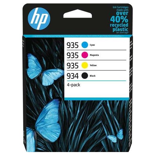 HP 934 + 935 Pack de 4 Cartuchos de Tinta Originales - 6ZC72AE