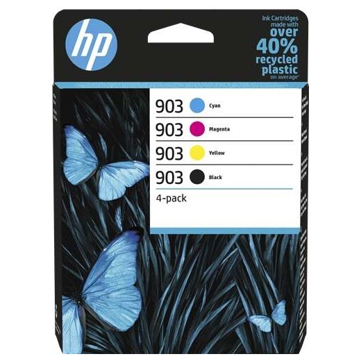 HP 903 Pack de 4 Cartuchos de Tinta Originales - 6ZC73AE