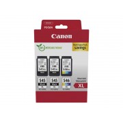 Canon PG545XL Negro + CL546XL Color Pack de 3 Cartuchos de Tinta Originales - 8286B013
