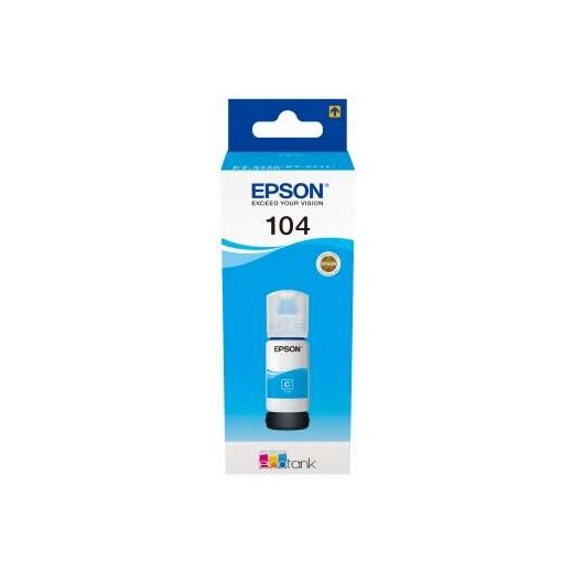 Epson 104 Cyan Botella de Tinta Original - C13T00P240