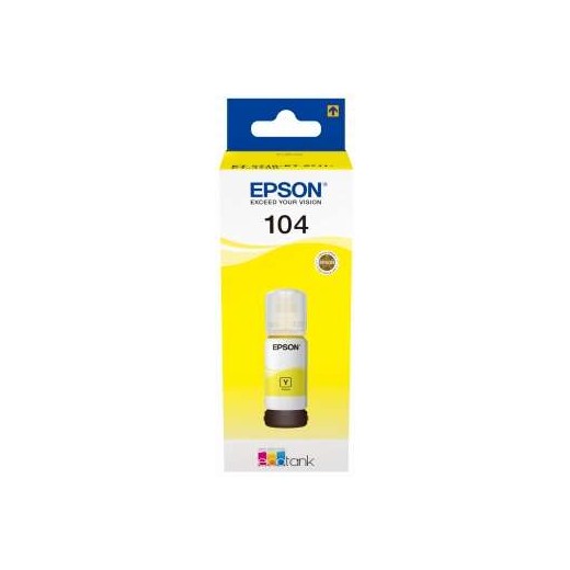 Epson 104 Amarillo Botella de Tinta Original - C13T00P440
