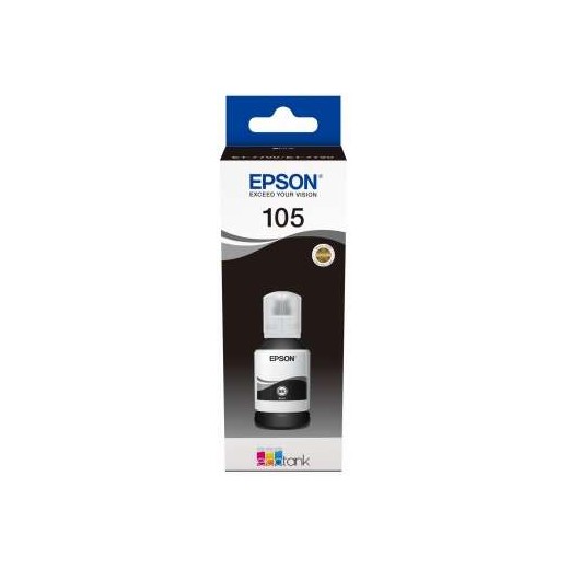 Epson 105 Negro Botella de Tinta Pigmentada Original - C13T00Q140