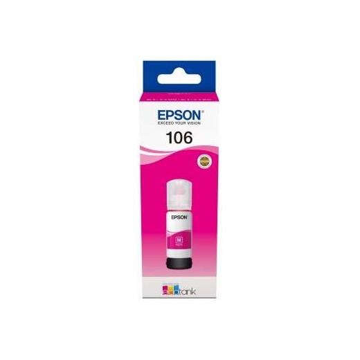 Epson 106 Magenta Botella de Tinta Original - C13T00R340
