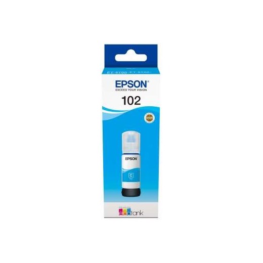 Epson 102 Cyan Botella de Tinta Original - C13T03R240