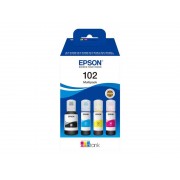 Epson 102 Pack de 4 Botellas de Tinta Originales - C13T03R640