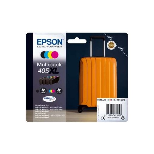 Epson 405XL Pack de 4 Cartuchos de Tinta Originales - C13T05H64010