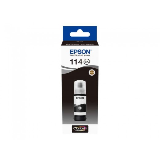Epson 114 Negro Botella de Tinta Pigmentada Original - C13T07A140