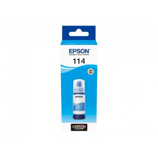 Epson 114 Cyan Botella de Tinta Pigmentada Original - C13T07B240