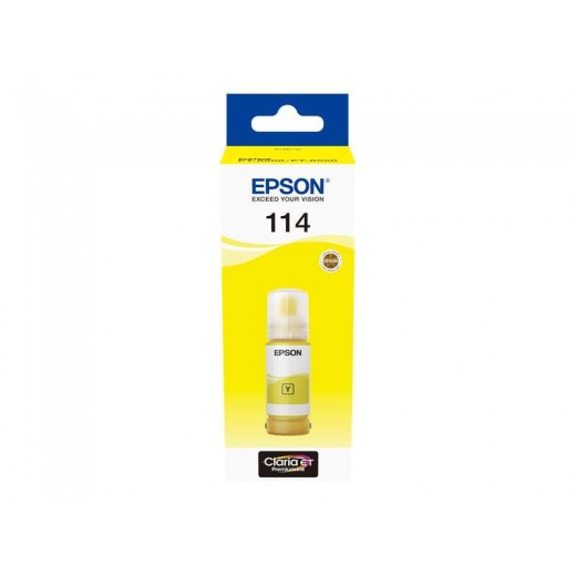 Epson 114 Amarillo Botella de Tinta Pigmentada Original - C13T07B440