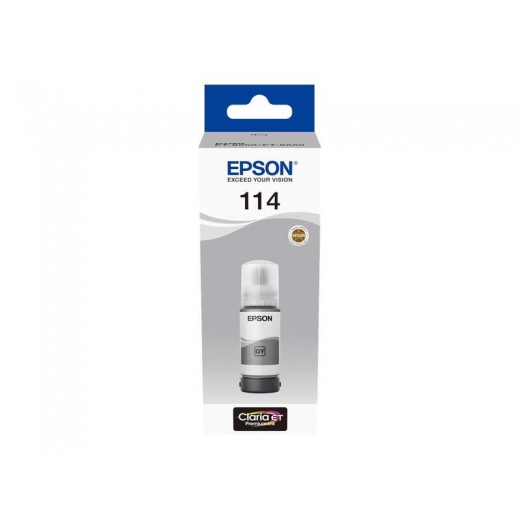 Epson 114 Gris Botella de Tinta Pigmentada Original - C13T07B540