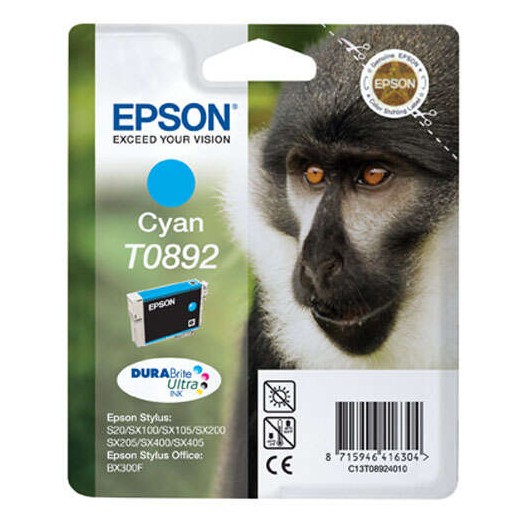 Epson T0892 Cyan Cartucho de Tinta Original - C13T08924011
