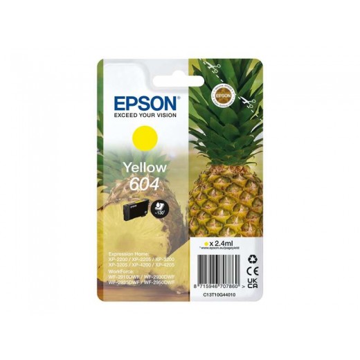 Epson 604 Amarillo Cartucho de Tinta Original - C13T10G44010