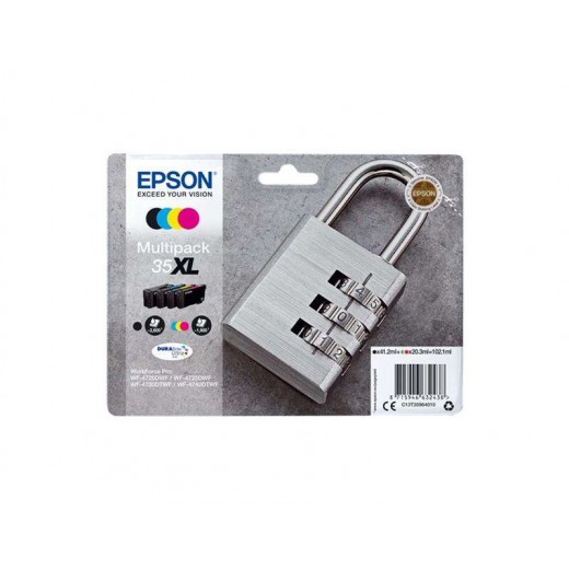 Epson T3596 (35XL) Pack de 4 Cartuchos de Tinta Originales - C13T35964010