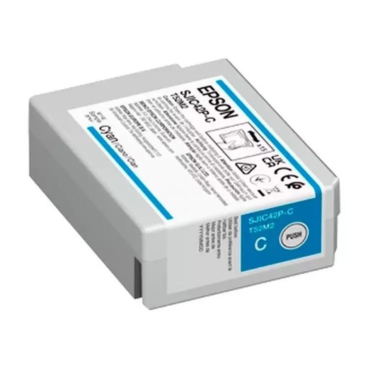 Epson SJIC42P-C Cyan Cartucho de Tinta Original - C13T52M240