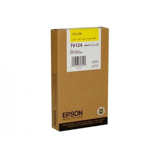 Epson T6124 Amarillo Cartucho de Tinta Original - C13T612400