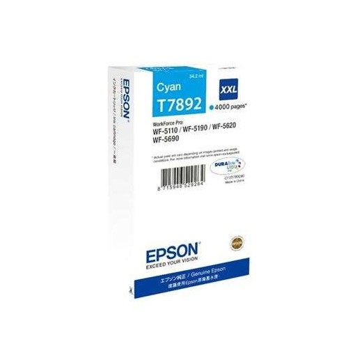 Epson T7892 Cyan Cartucho de Tinta Original - C13T789240