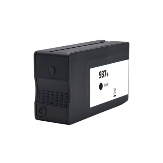 HP 937e XL Negro Cartucho de Tinta Pigmentada Generico - Reemplaza 4S6W9NE/4S6W5NE (Chip reforzado contra actualizaciones)