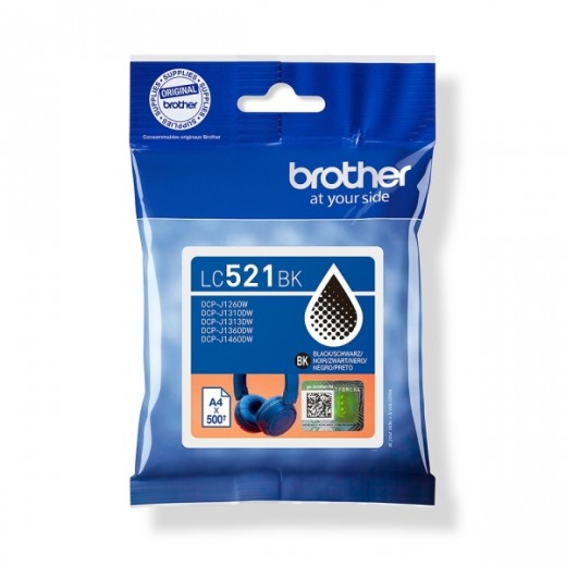 Brother LC521BK Negro Cartucho de Tinta Original - LC521BK