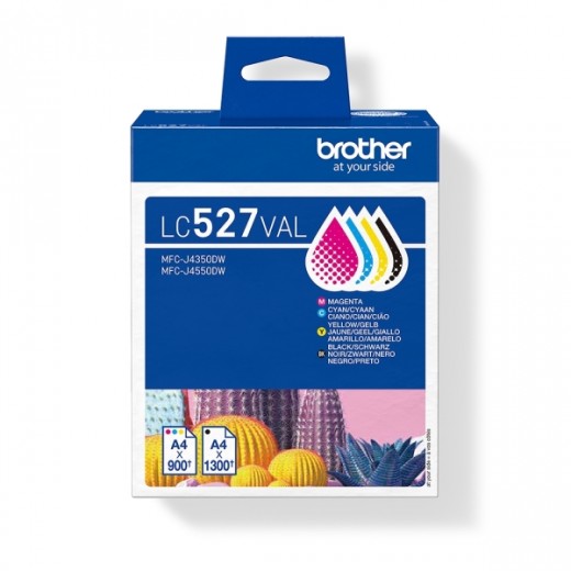 Brother LC527VAL Pack de 4 Cartuchos de Tinta Original (BK/C/M/Y) - LC527VAL