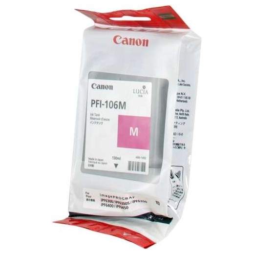 Canon PFI106 Magenta Cartucho de Tinta Original - PFI106M/6623B001