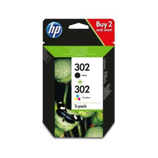 HP 302 Negro + Color Pack de 2 Cartuchos de Tinta Originales - X4D37AE