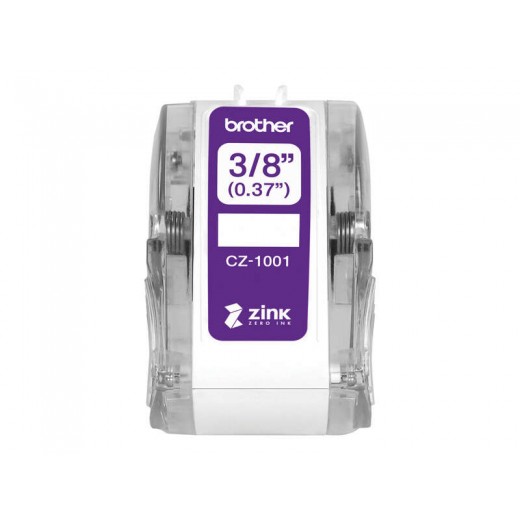 Brother CZ1001 Rollo de Etiquetas Originales de TamaÃ±o Personalizado - Ancho 9mm x 5 metros - Zero Ink