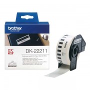 Brother DK22211 - Etiquetas Originales de TamaÃ±o personalizado - Ancho 29mm x 15