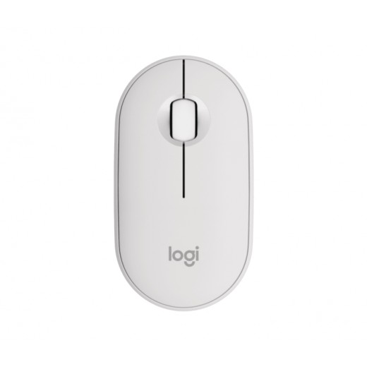 Logitech Pebble Mouse 2 M350s Raton Inalambrico USB 1000dpi - Multidispositivo - Uso Ambidiestro - Color Blanco