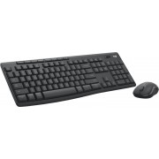 Logitech MK370 Pack Inalambrico USB Teclado Multimedia + Raton 1000dpi 3 Botones - Uso Ambidiestro - Color Negro